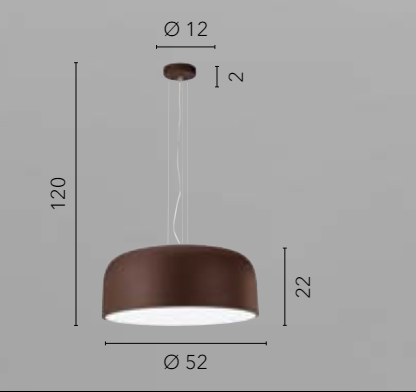 Sospensione 4 luci in metallo bronzo diffusore inferiore in acrilico bianco 4XE27 non incl. BISTROT Sospensione 4 luci in metallo bronzo diffusore inferiore in acrilico bianco 4XE27 non incl. BISTROT